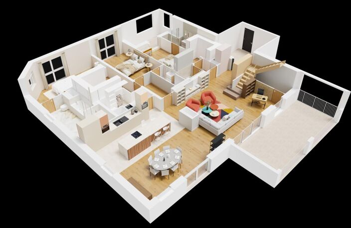 APPARTEMENT D’EXCEPTION DE 212,35 M² AVEC PLUS DE 150 M² D’ESPACES EXTÉRIEURS ET VUE MER — photo 4