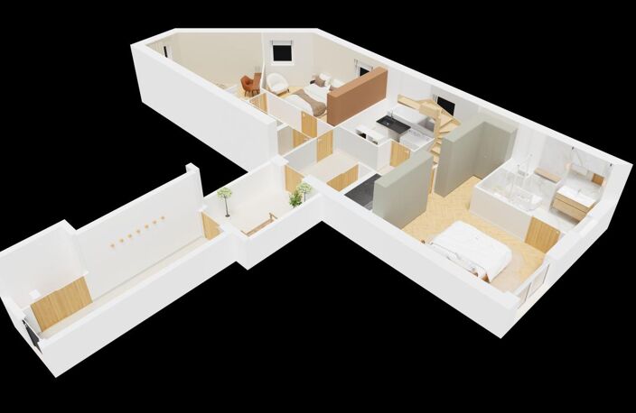 LOGEMENT ATYPIQUE AVEC UNE TERRASSE PANORAMIQUE AVEC VUE MER ET SUR LES TOURS — photo 3