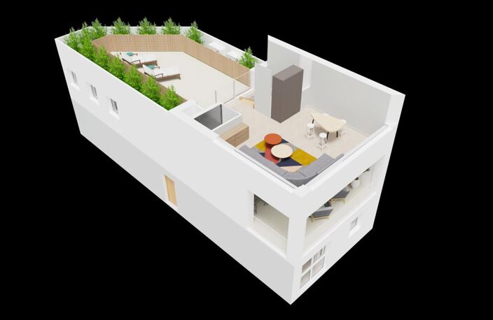 LOGEMENT ATYPIQUE AVEC UNE TERRASSE PANORAMIQUE AVEC VUE MER ET SUR LES TOURS — photo 4