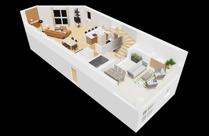 LOGEMENT ATYPIQUE AVEC UNE TERRASSE PANORAMIQUE AVEC VUE MER ET SUR LES TOURS — photo 5