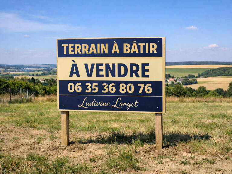 Terrain constructible à vendre de 800 m² proche OULCHY-LE-CHATEAU (02)- borné - belle façade 23m- exposition SUD village - calme — photo 1