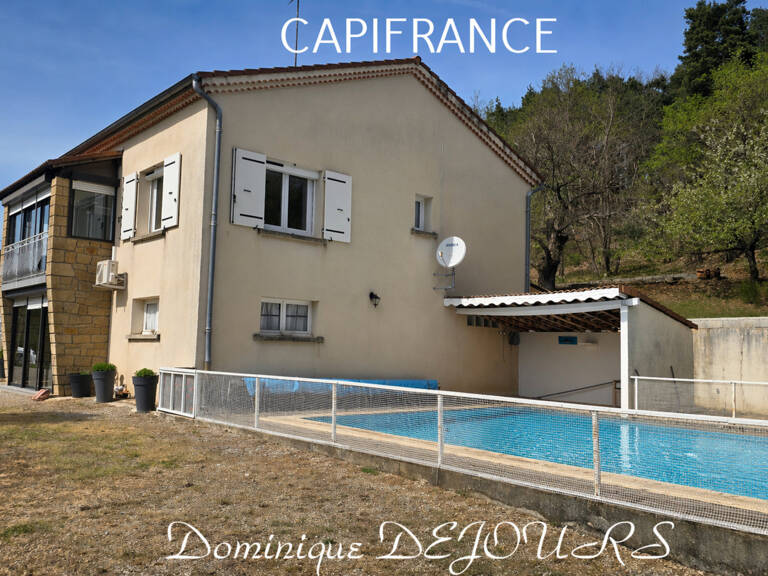 A PRANLES, à 15mn de PRIVAS – Maison de 117 m² sur terrain de 8400 m² – Sous-sol complet - Environnement calme et naturel et sans vis-à-vis – Piscine — photo 1