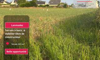 Terrain  1011 m² à vendre à Lanmodez (22610)