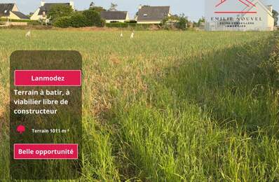 Terrain constructible de 1011 m² au calme à Lanmodez, hors lotissement — photo du bien