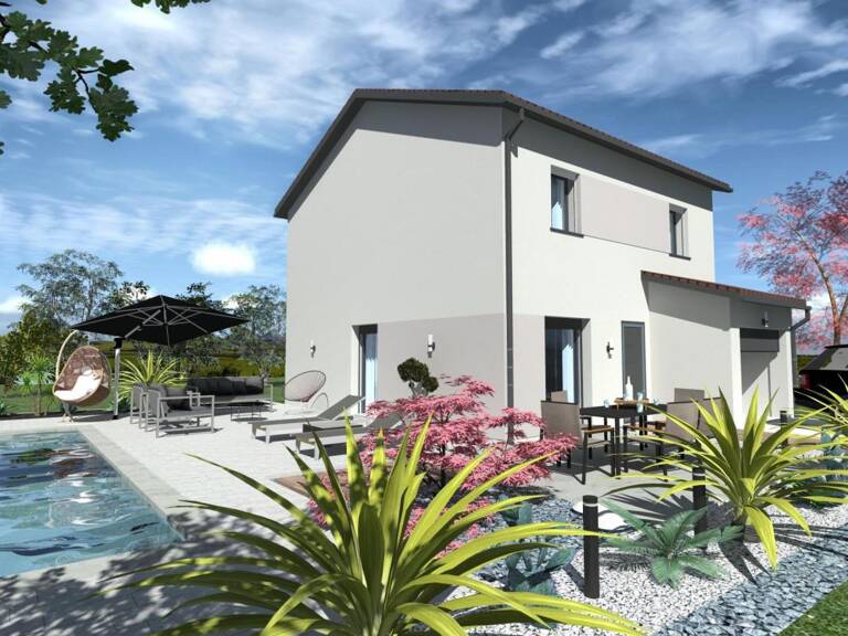Projet d'une maison individuelle 85 m² avec terrain à SAINT-PIERRE-EN-FAUCIGNY (74) — photo 1