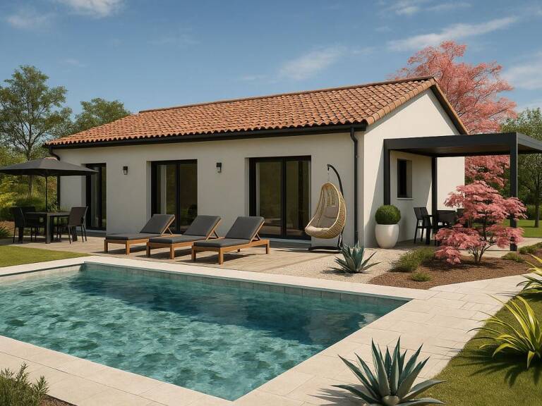 Projet d'une maison individuelle 85 m² avec terrain à SAINT-CASSIEN (38) — photo 1