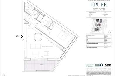 Appartement 2 pièces 589000 €