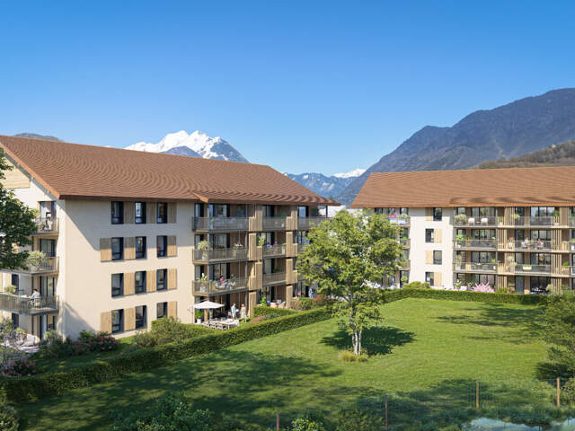 FAVERGES. PROGRAMME NEUF APPARTEMENT 4 PIECES EN REZ DE JARDIN — photo du bien