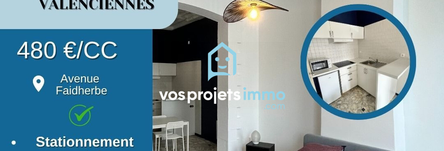 Appartement 1 Pièce 29 m² à louer à Valenciennes (59300)