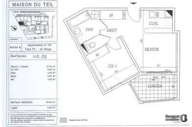 Appartement 2 pièces 114000 €