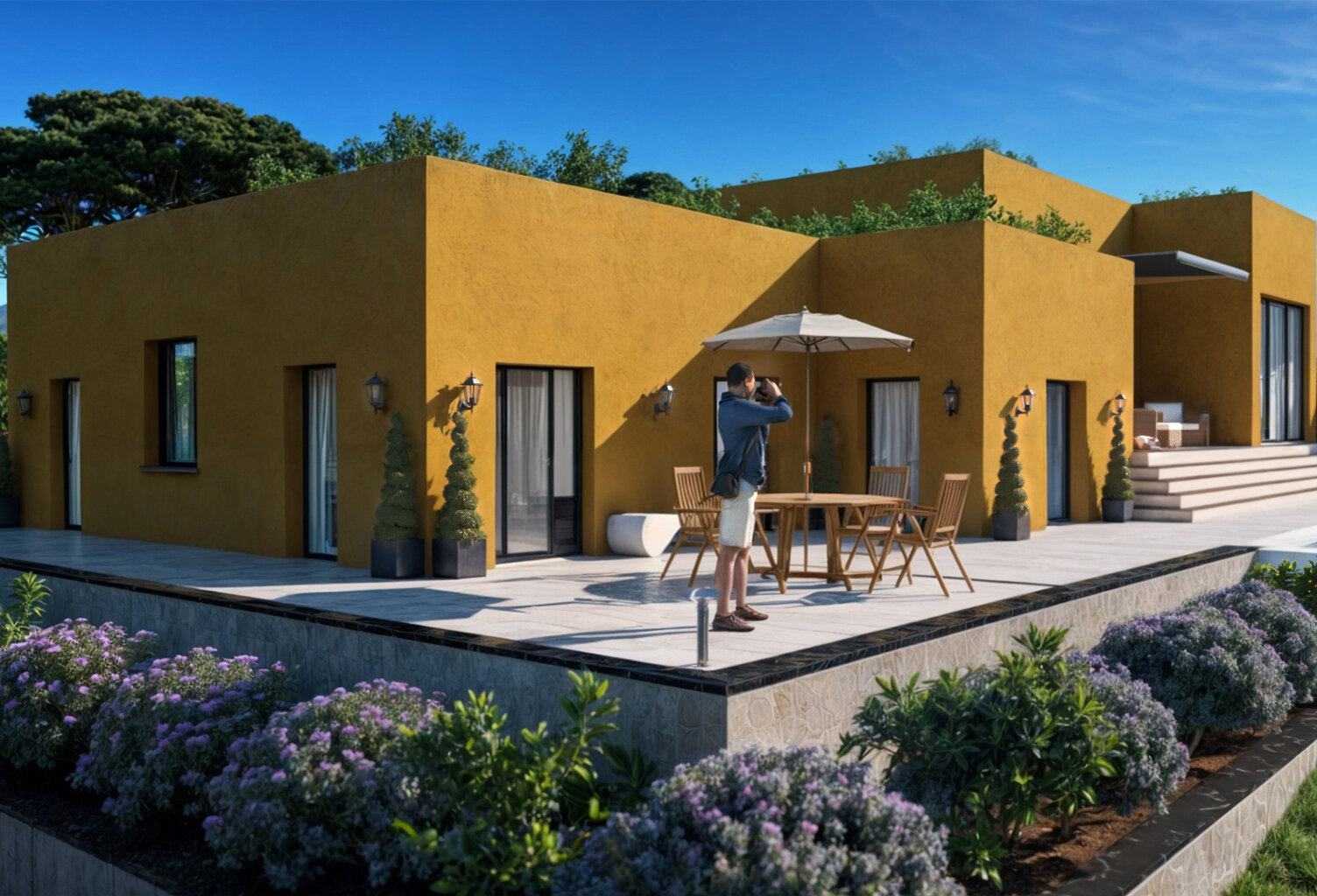 Terrain à bâtir 1700 m2 avec permis accordé   Projet villa c — photo 1