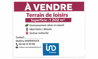 Terrain  1202 m² à vendre à Villers-sur-Authie (80120)
