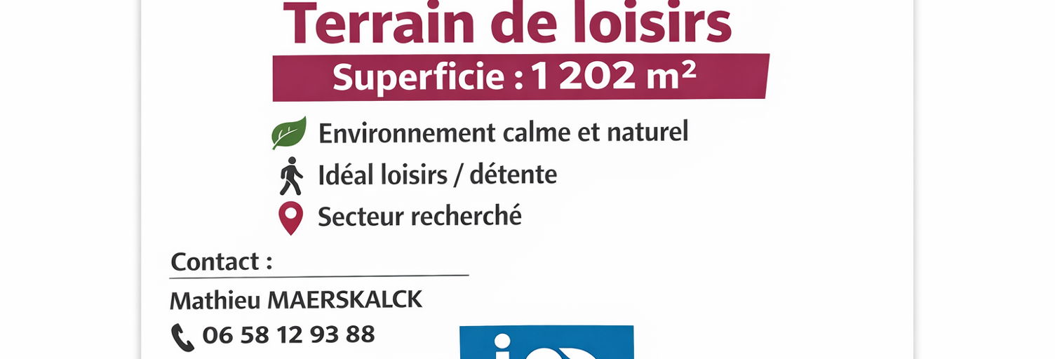 Terrain  1202 m² à vendre à Villers-sur-Authie (80120)