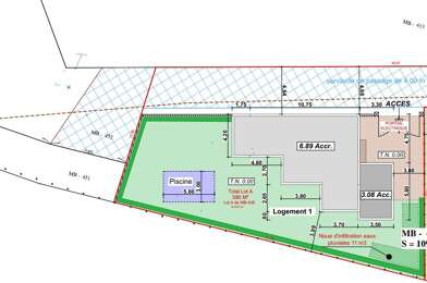 Terrain  297000 €
