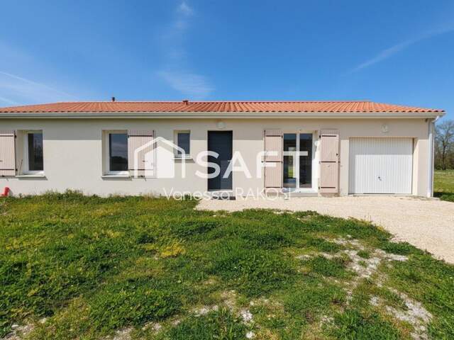 MAISON PLAIN PIED RECENTE 92 M² 3 CHAMBRES + GARAGE + JARDIN — photo du bien