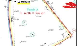 Terrain  376 m² à vendre à Voiron (38500)