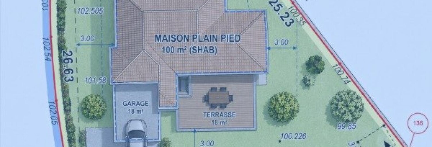 Terrain  376 m² à vendre à Voiron (38500)