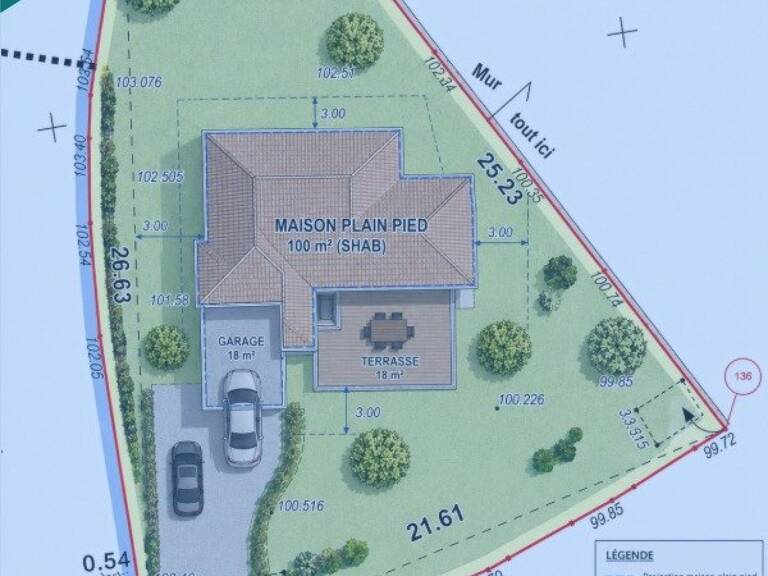 Voiron - Terrain constructible de 376m² — photo 1