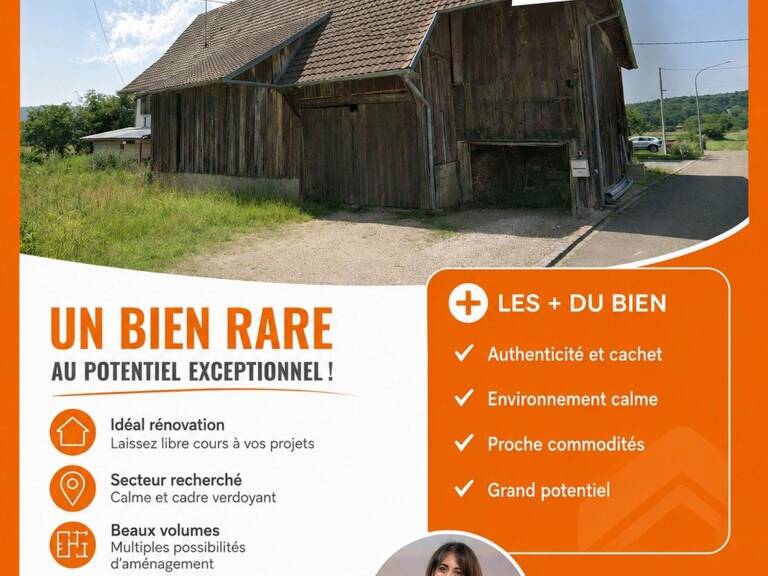 Maison de village avec grange à rénover sur une beau terrain plat de plus de 10 ares — photo 1