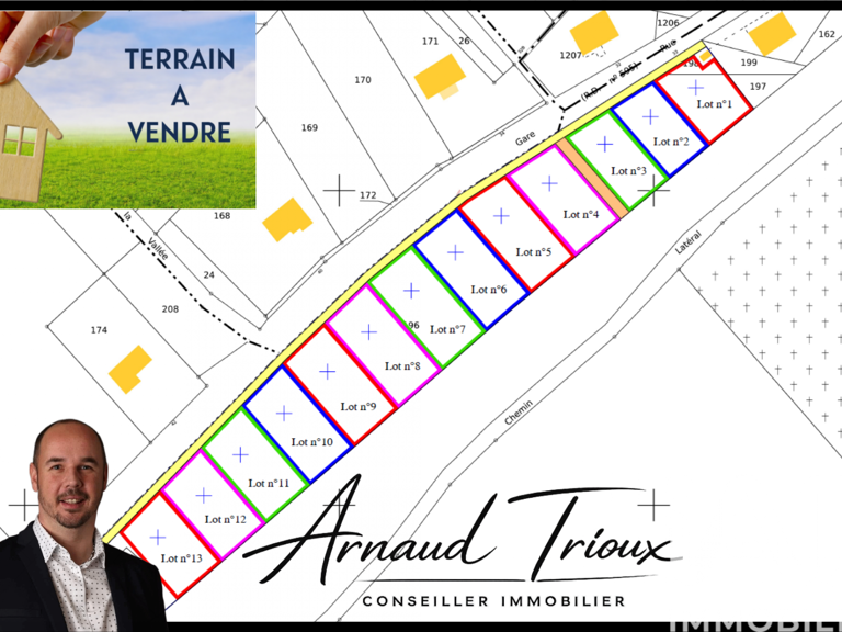 Vente Terrain à bâtir 480 m&sup2; — photo 1