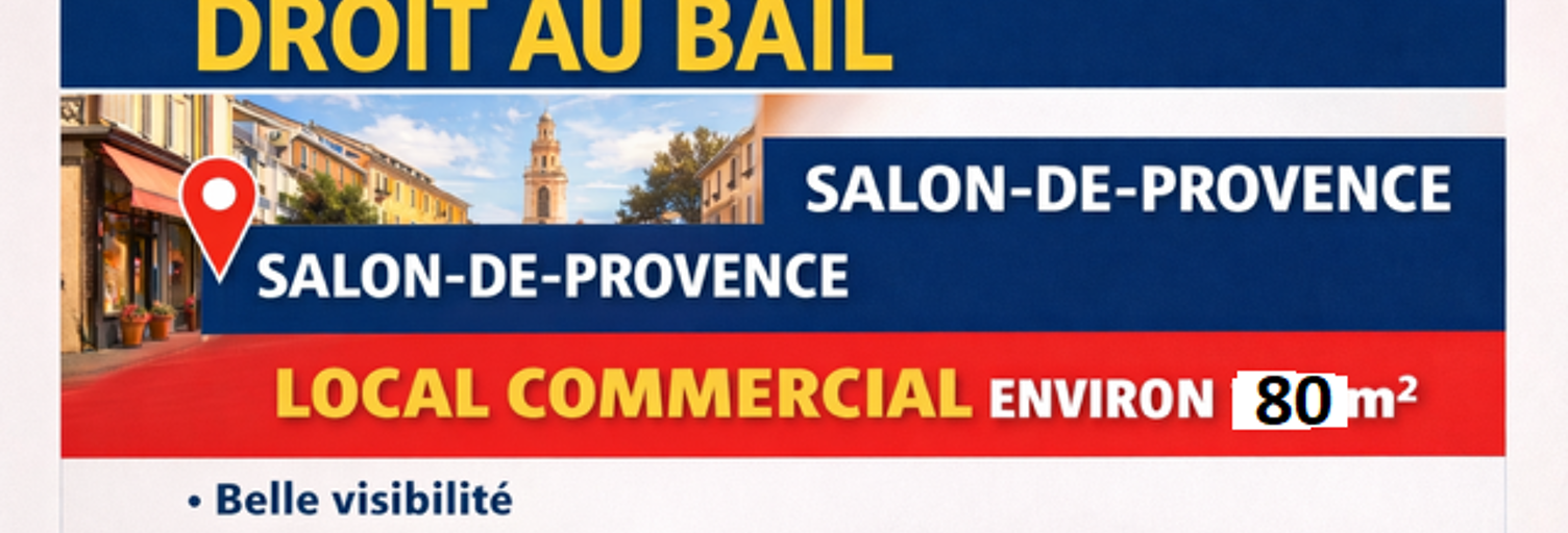 Commerce  80 m² à vendre à Salon-de-Provence (13300)