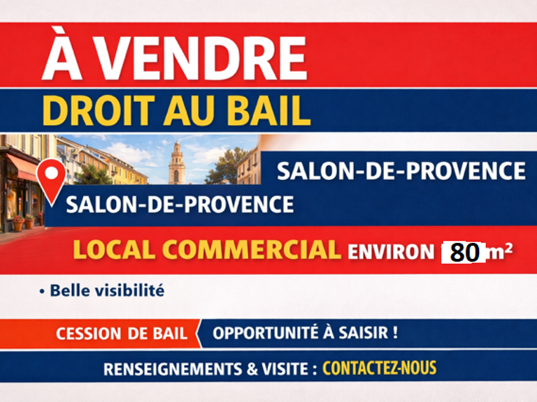 A VENDRE - DROIT AU BAIL — photo 1
