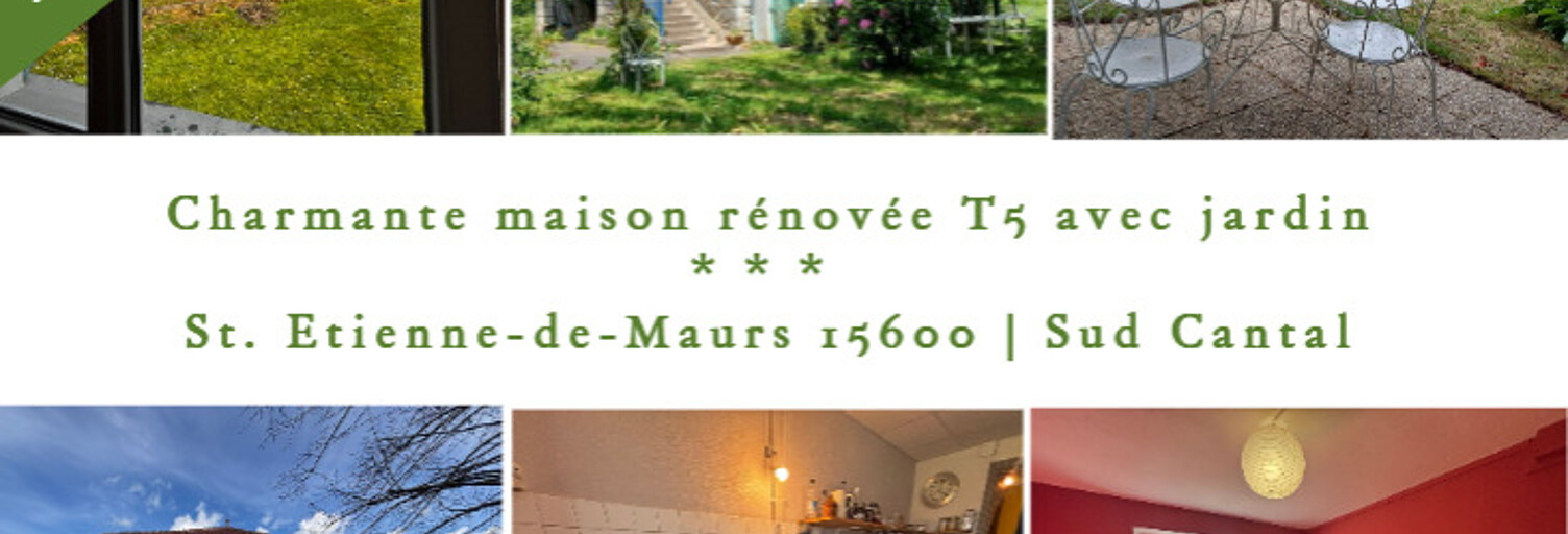 Maison 5 Pièces 115 m² à vendre à Saint-Étienne-de-Maurs (15600)