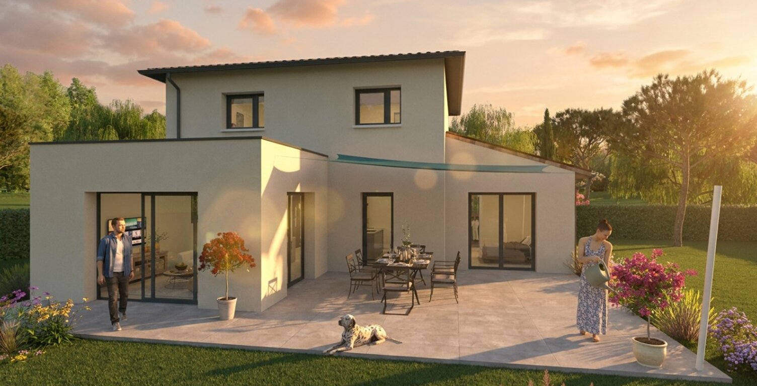 À vendre : Maison neuve contemporaine 120 m² – 4 chambres – Terrain 800 m² – Cruas (07350) — photo 1