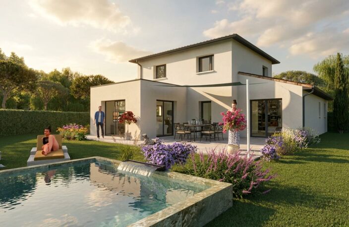À vendre : Maison neuve contemporaine 120 m² – 4 chambres – Terrain 800 m² – Cruas (07350) — photo 2