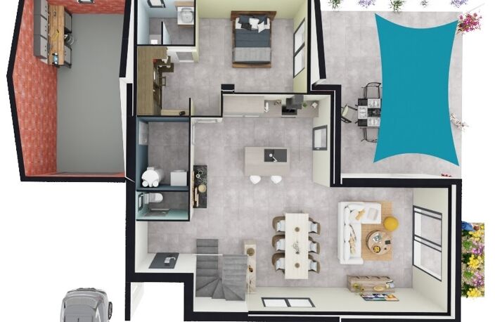 À vendre : Maison neuve contemporaine 120 m² – 4 chambres – Terrain 800 m² – Cruas (07350) — photo 4