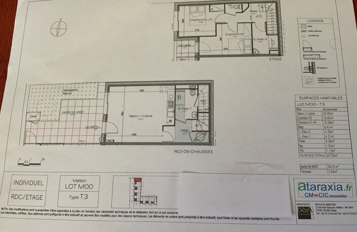 Maison à vendre 3 pièces rue victor hugo AVEC PARKING EN SOUS-SOL  TOURS (37)porte ouverte samedi et dimanche  a 10 minutes  de jean jaures en marchant tranquillement — photo 2