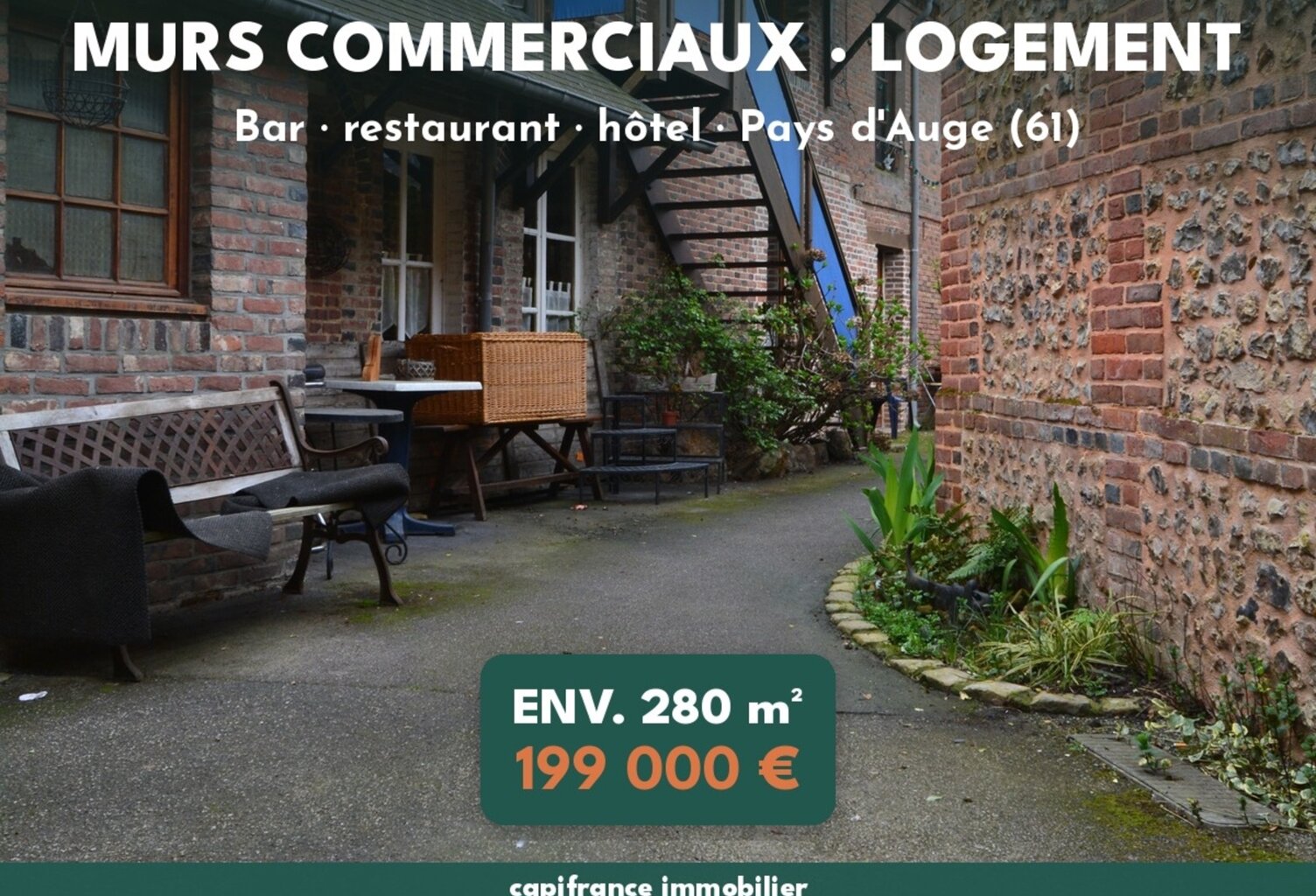 MURS COMMERCIAUX BAR – RESTAURANT – HÔTEL AVEC LOGEMENT – PAYS D'AUGE (61) — photo 1