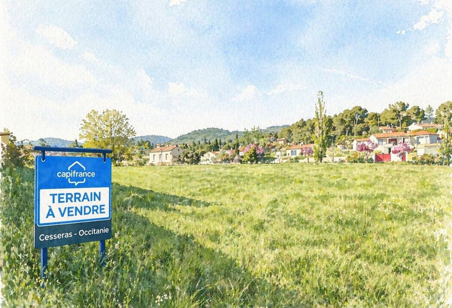 **Terrain 2005 m² à vendre – Cesseras (34210) – divisible – beau potentiel** — photo 1