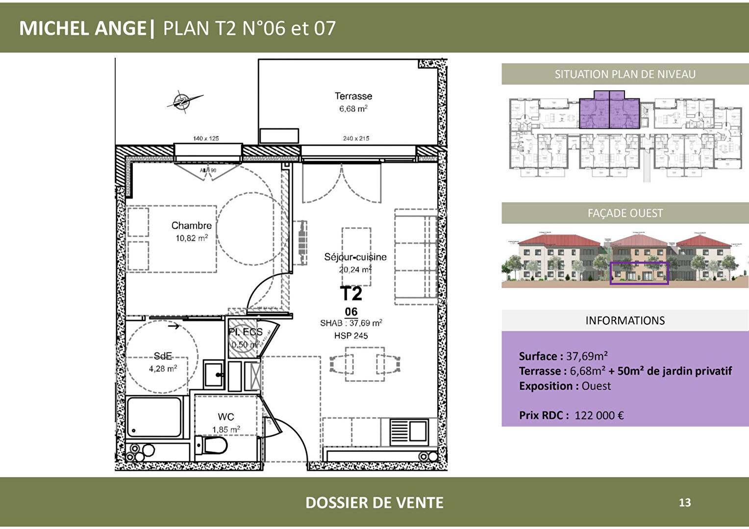 Appartement  T2 à vendre Albi 81000