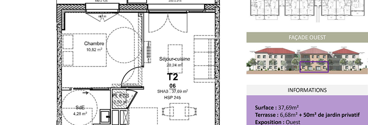 Appartement 2 Pièces 38 m² à vendre à Albi (81000)