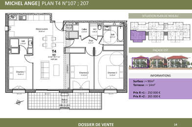 Appartement 4 pièces 250000 €