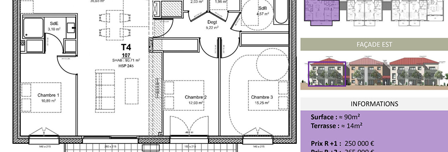Appartement 4 Pièces 90 m² à vendre à Albi (81000)