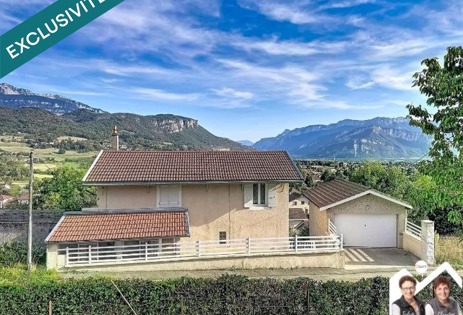 Maison en pierre, 3 chambres avec garage et vue montagnes — photo 1
