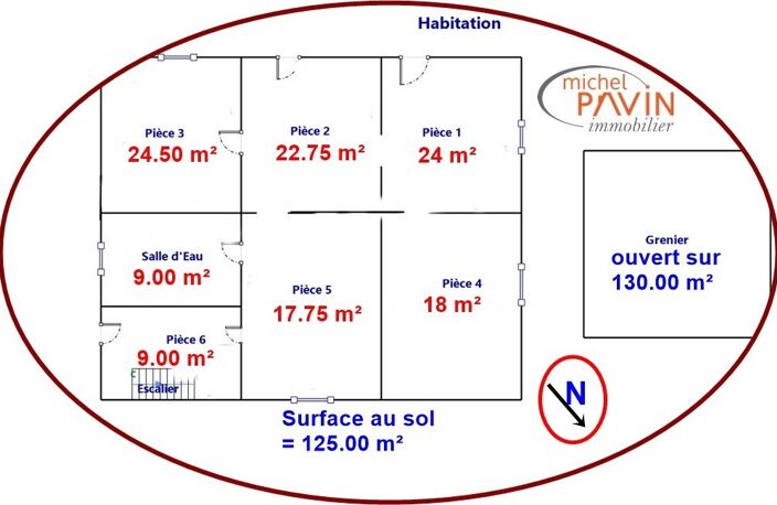 vente maison - 6 pièce(s) — photo 2