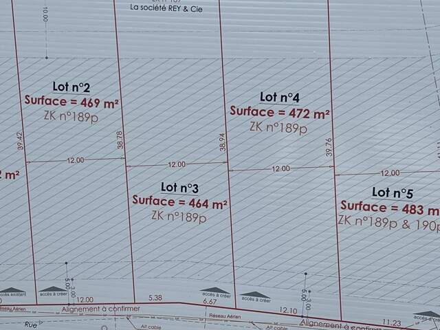 Vente Terrain à bâtir 483 m&sup2; — photo du bien