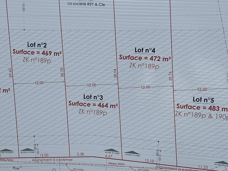 Vente Terrain à bâtir 483 m&sup2; — photo 1