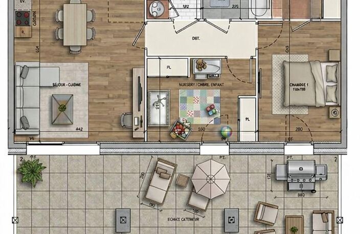Vente Appartement 3 pièces — photo 5