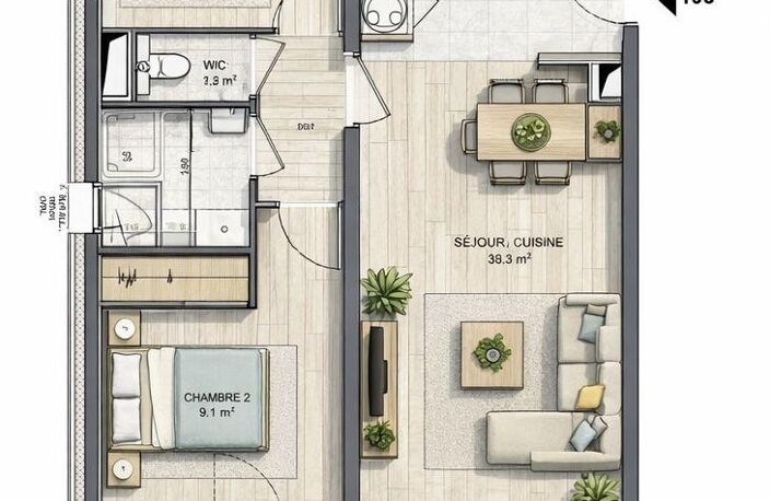 Vente Appartement 3 pièces — photo 4