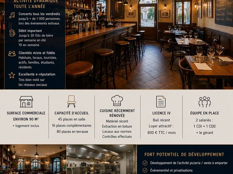 Vente Bar, Brasserie, Tabac 90 m&sup2; — photo 1