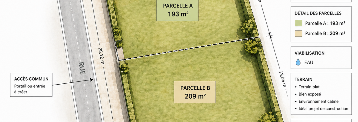 Terrain  402 m² à vendre à Meynes (30840)