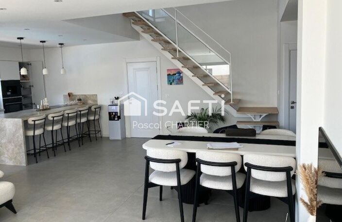 Maison contemporaine sur Loire Authion, exposition SE, avec piscine. — photo 4