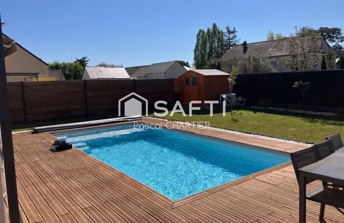 Maison contemporaine sur Loire Authion, exposition SE, avec piscine. — photo 5