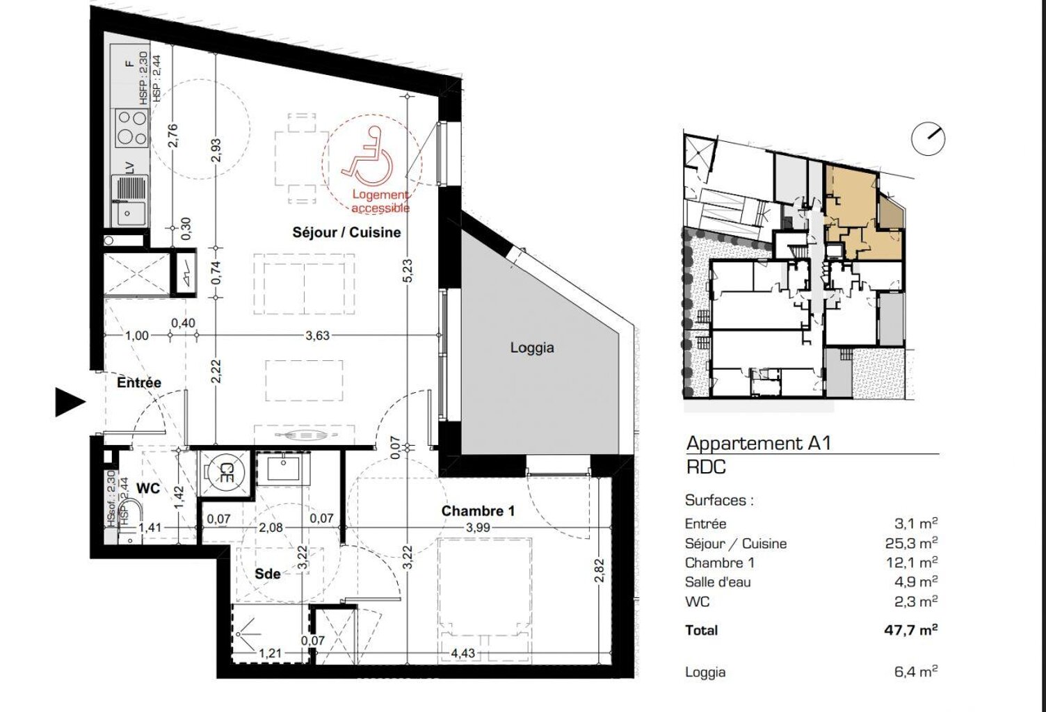 Vente Appartement 2 pièces — photo 1