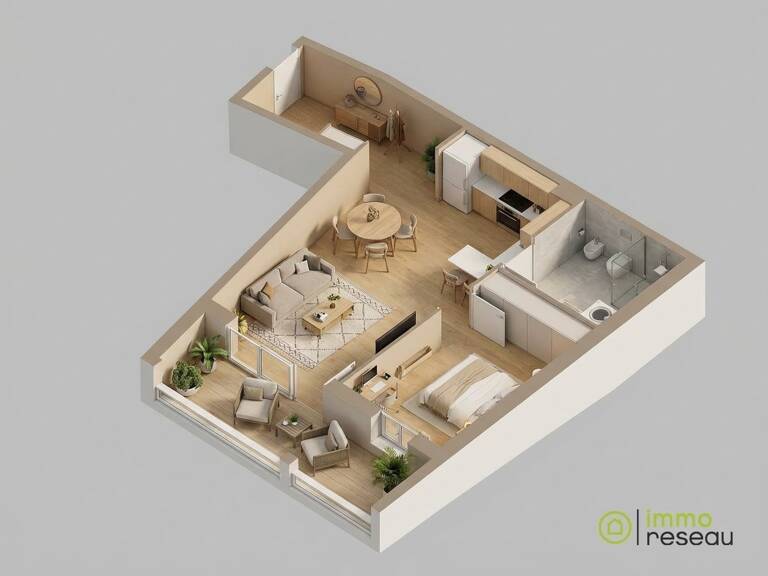 Appartement en frais réduits — photo 1