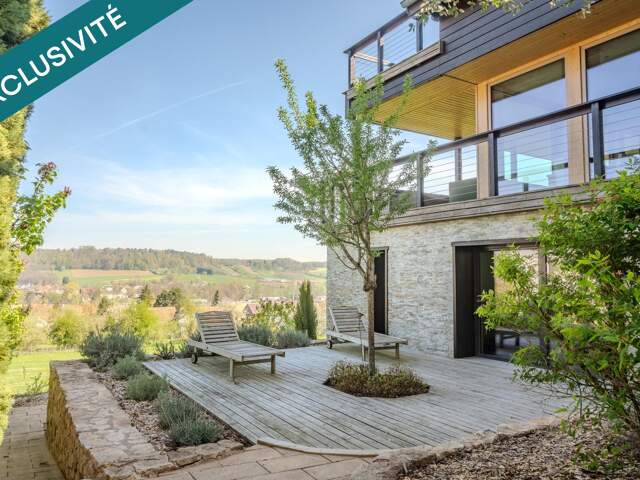 Villa contemporaine d'inspiration chalet avec piscine intérieure  Aux portes de Bâle — photo du bien